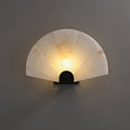 Nevora Alabaster Wall Light, Hardwired Wall Sconce, Metal, Dia 35cm x H 22cm