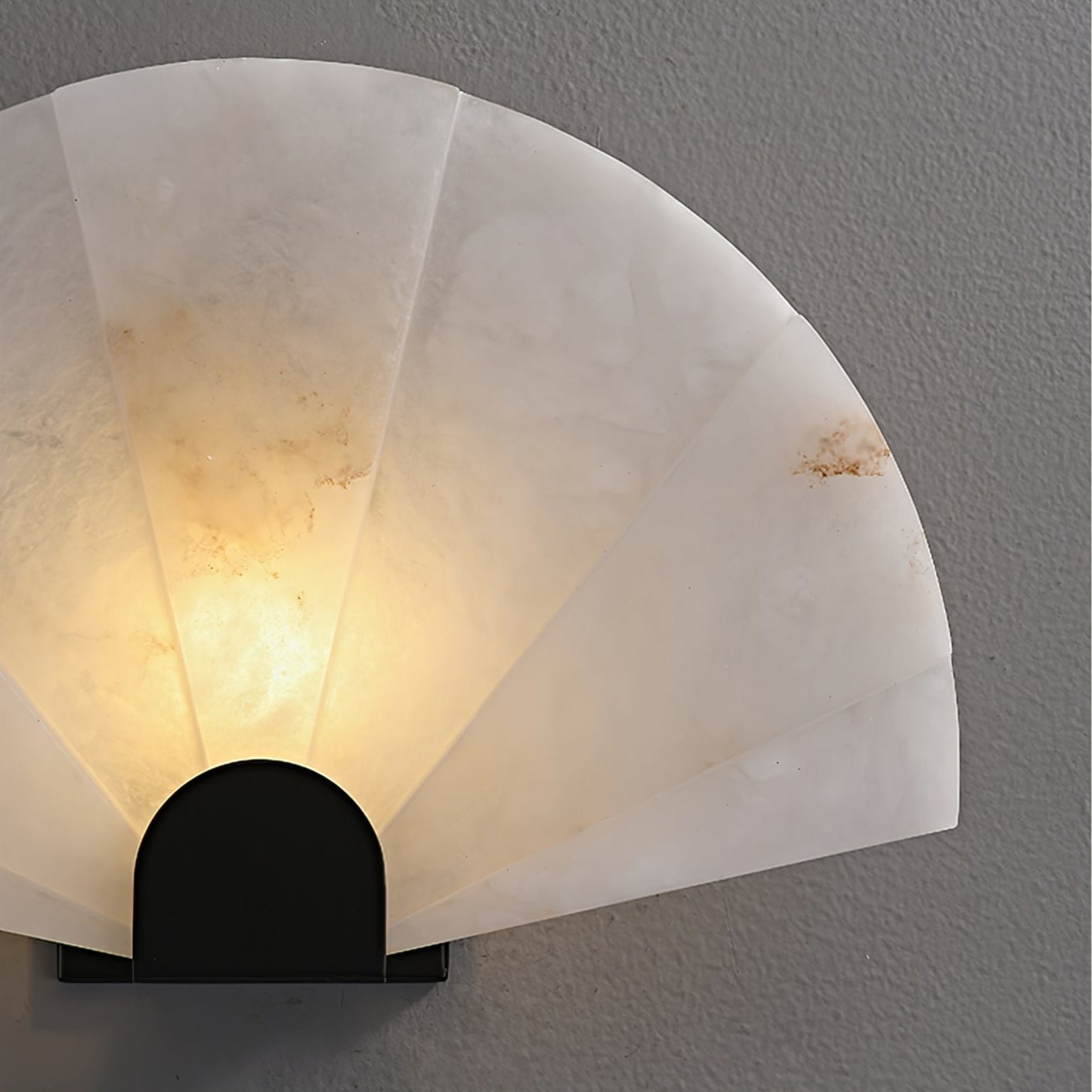 Nevora Alabaster Wall Light, Hardwired Wall Sconce, detail 11