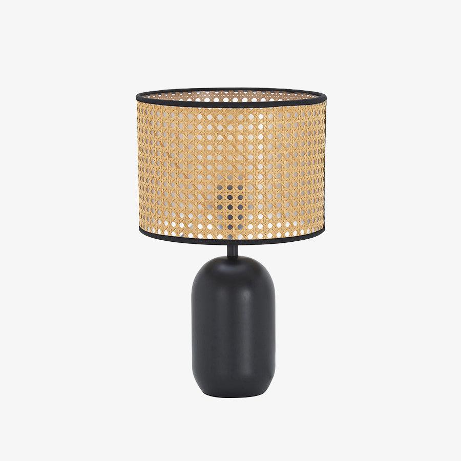 Nico Table Light, Bedside Table Lamp, Bamboo, ∅ 9.8″ x H 16.9″