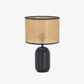 Nico Table Light, Bedside Table Lamp, Bamboo, ∅ 9.8″ x H 16.9″