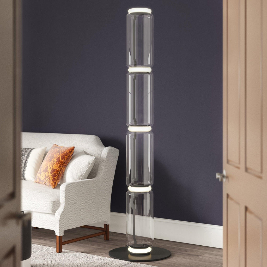 Bamboo Glass Floor Light, Floor Lamp, detail 10