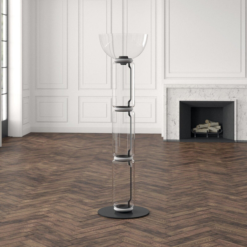 Bamboo Glass Floor Light, Floor Lamp, detail 17