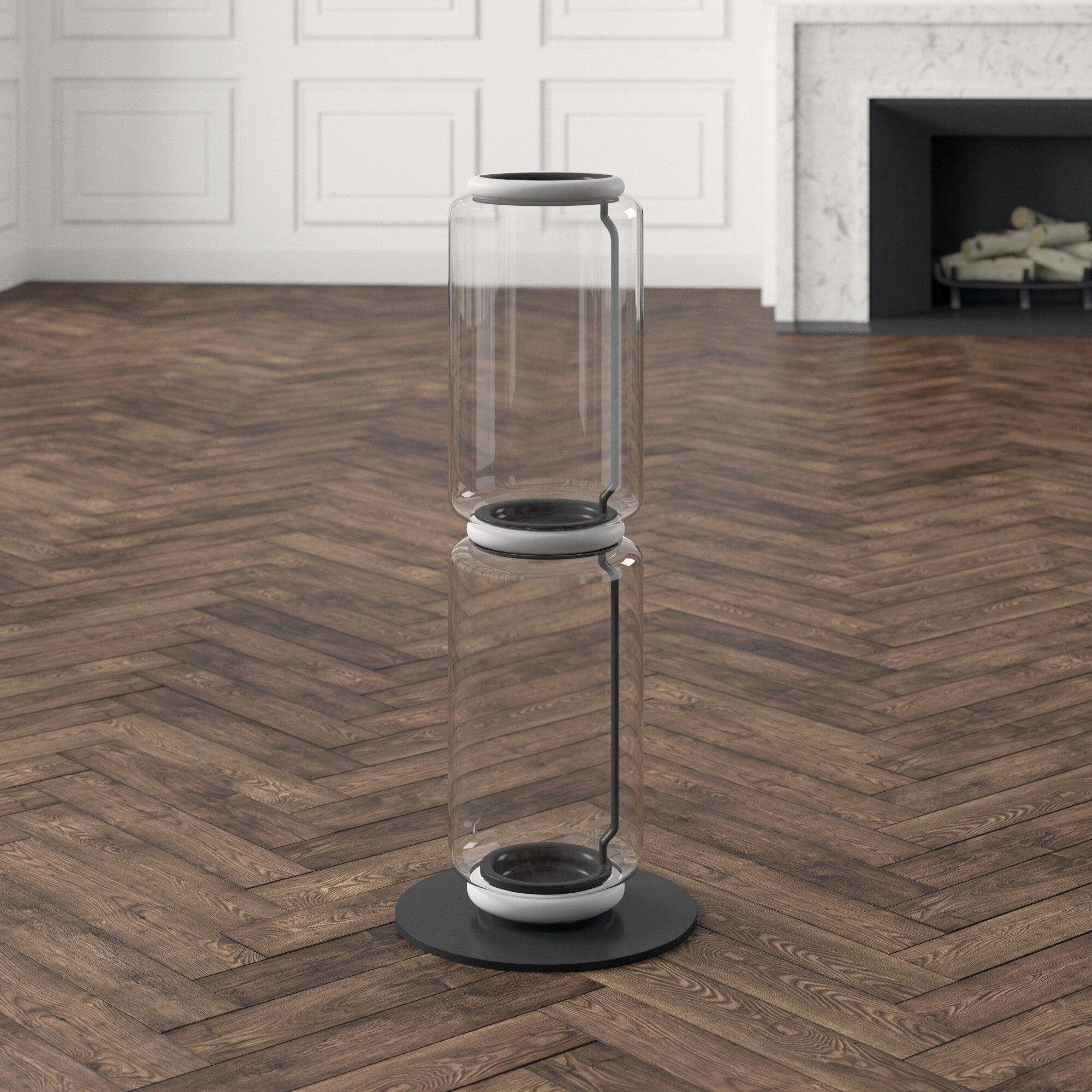 Bamboo Glass Floor Light, Floor Lamp, detail 28