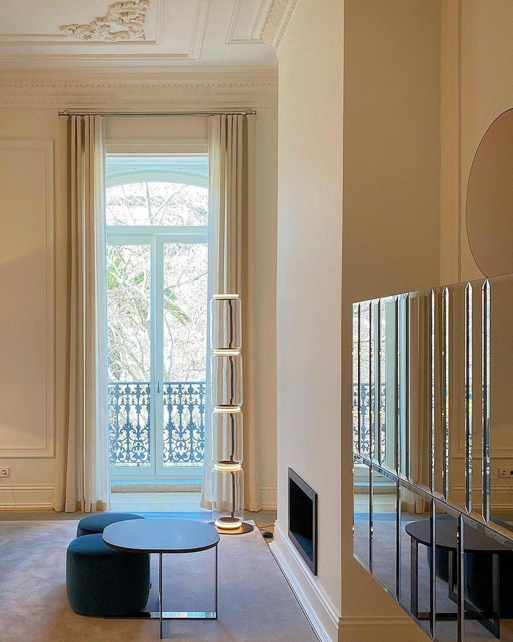 Bamboo Glass Floor Light, Floor Lamp, detail 32