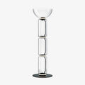 Bamboo Glass Floor Light, Floor Lamp, ∅ 13.8″ x H 38.2″