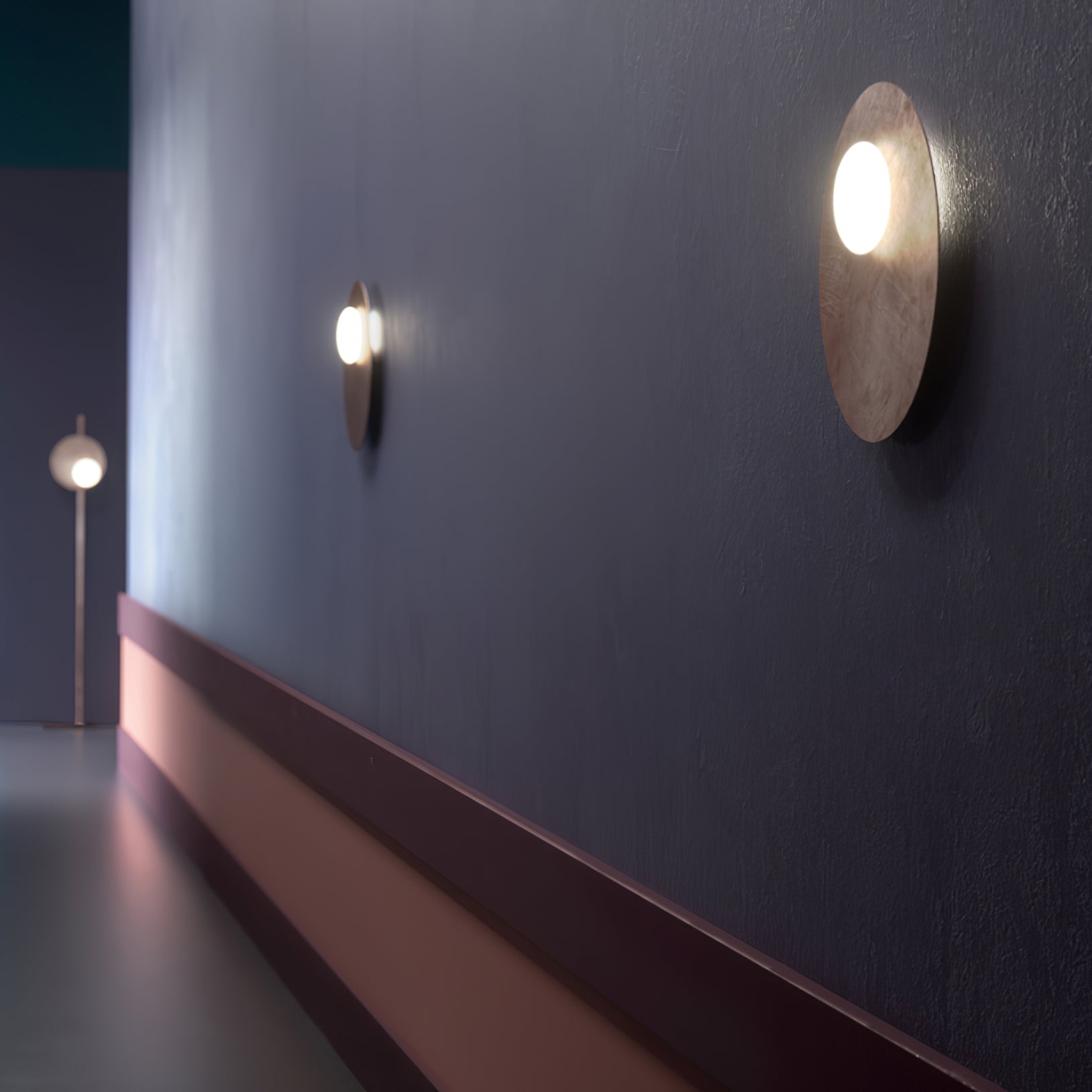 Nodes Angled Alabaster Wall-mounted Lamp Wall Light, Hardwired Wall Sconce, detail 4