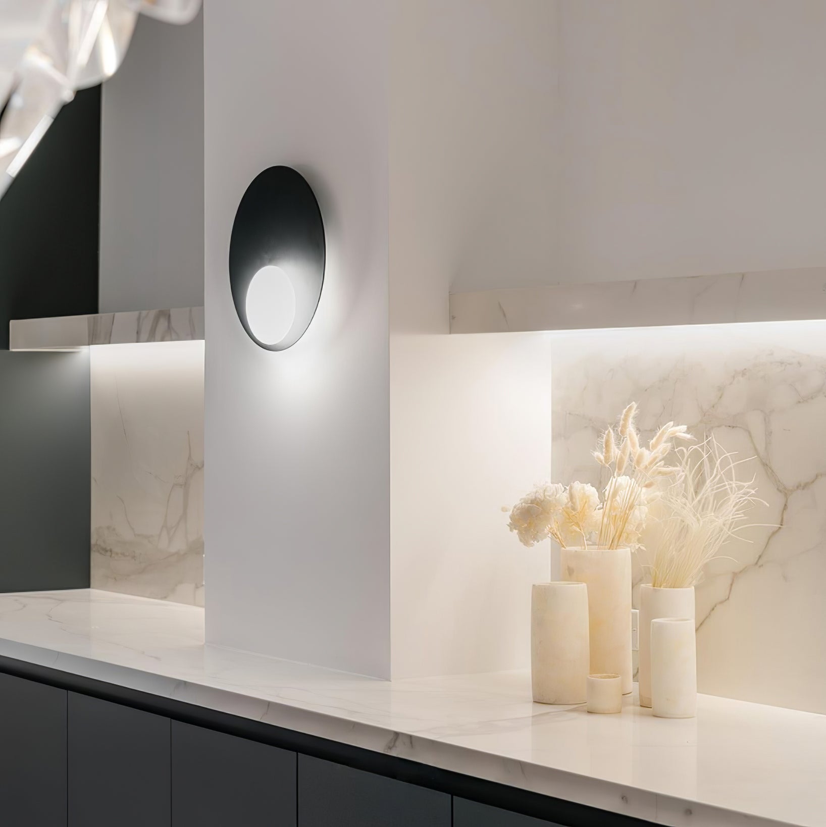 Nodes Angled Alabaster Wall-mounted Lamp Wall Light, Hardwired Wall Sconce, detail 5