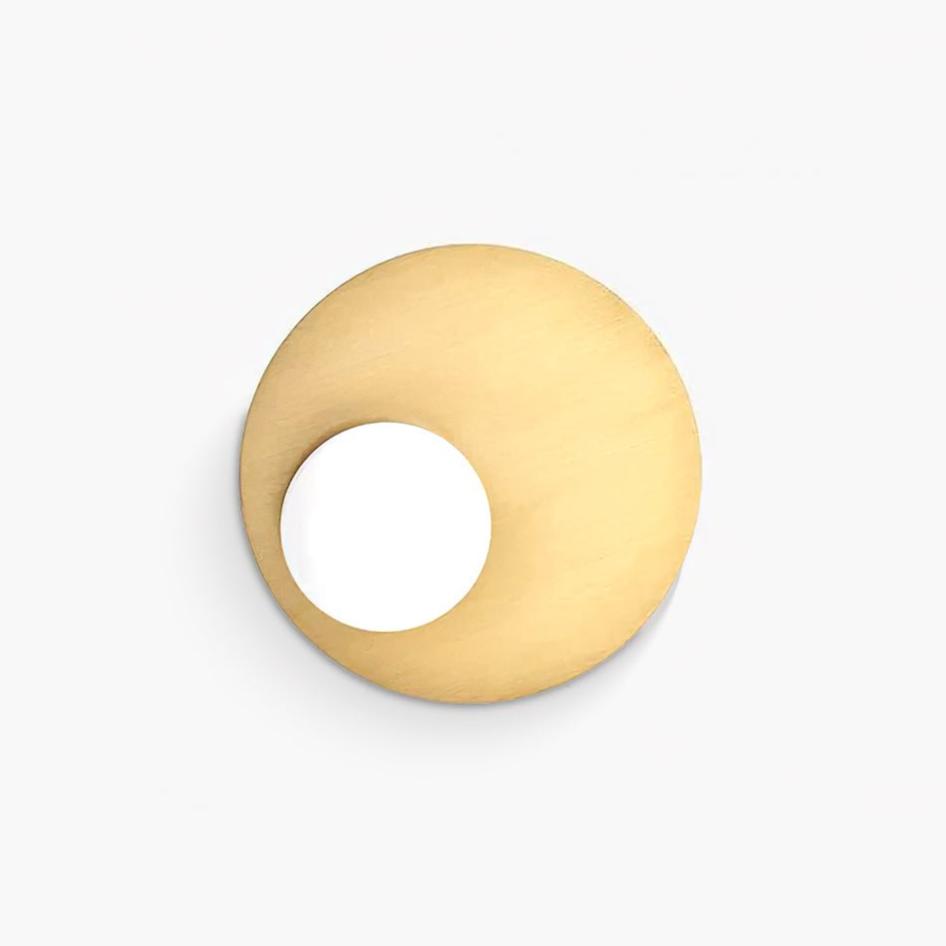 Nodes Angled Alabaster Wall-mounted Lamp Wall Light, Hardwired Wall Sconce, Metal, Dia 34cm x H 34cm
