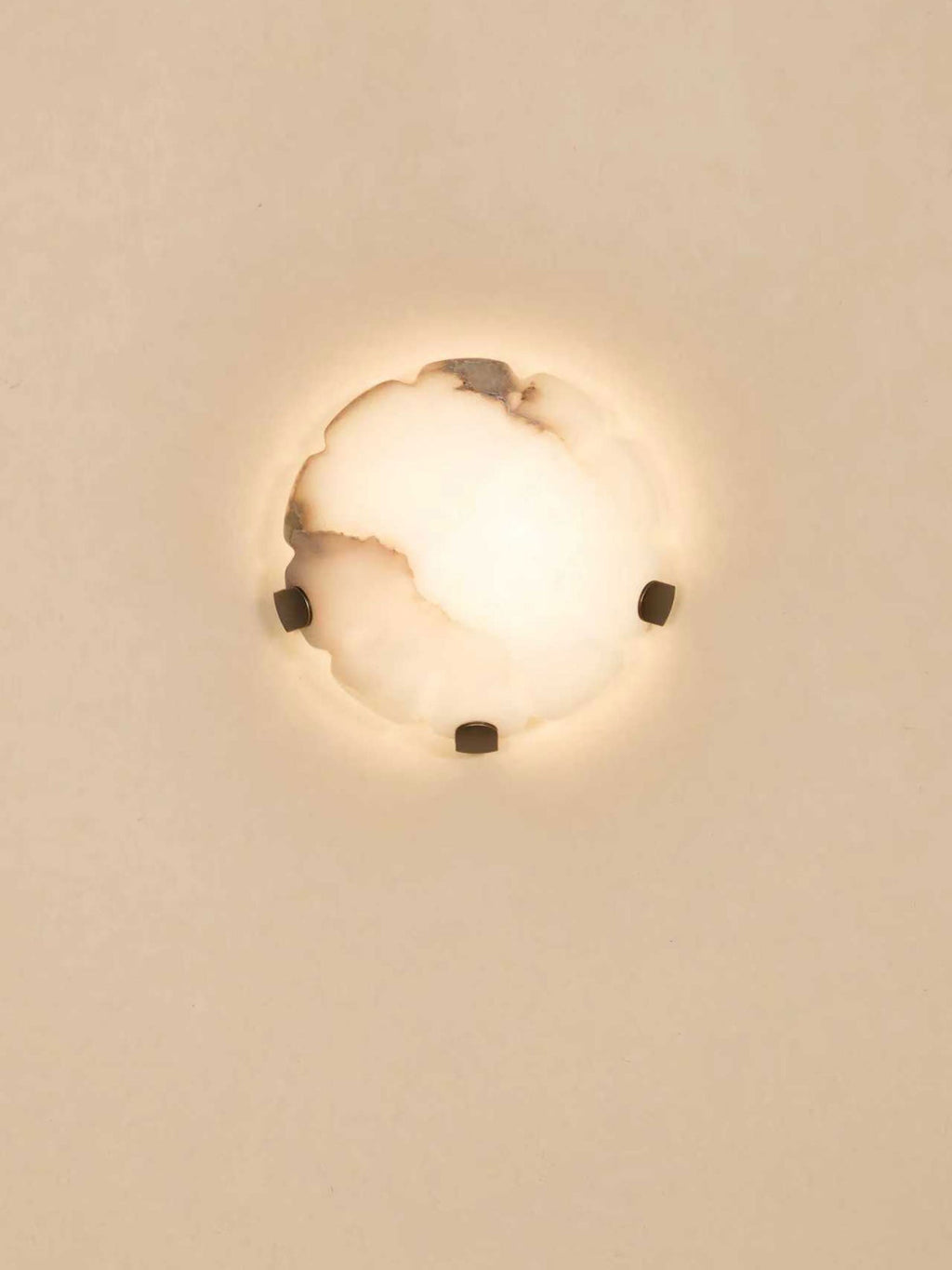 Noema Alabaster Wall Light, Hardwired Wall Sconce, detail 3