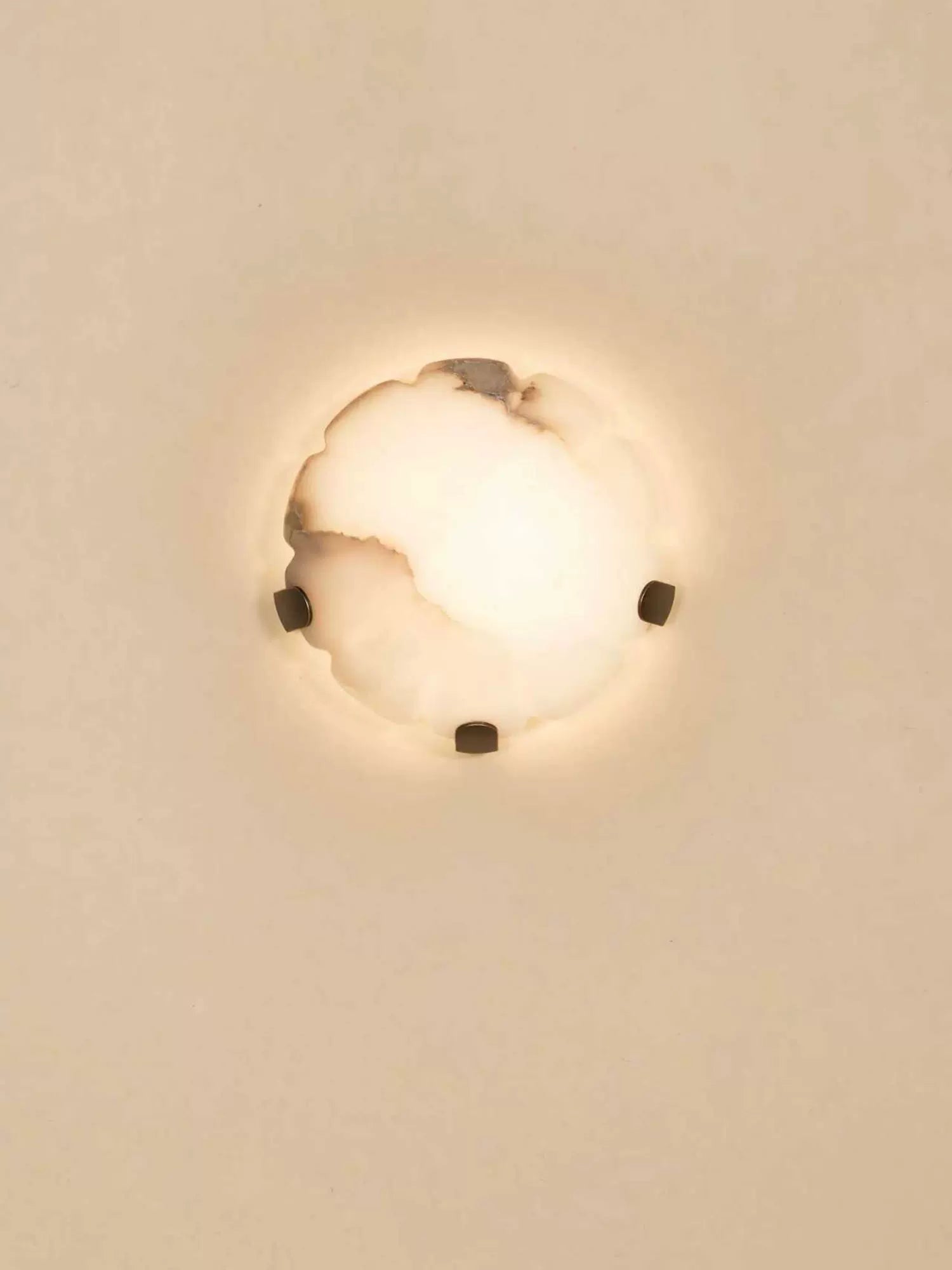 Noema Alabaster Wall Light, Hardwired Wall Sconce, detail 4