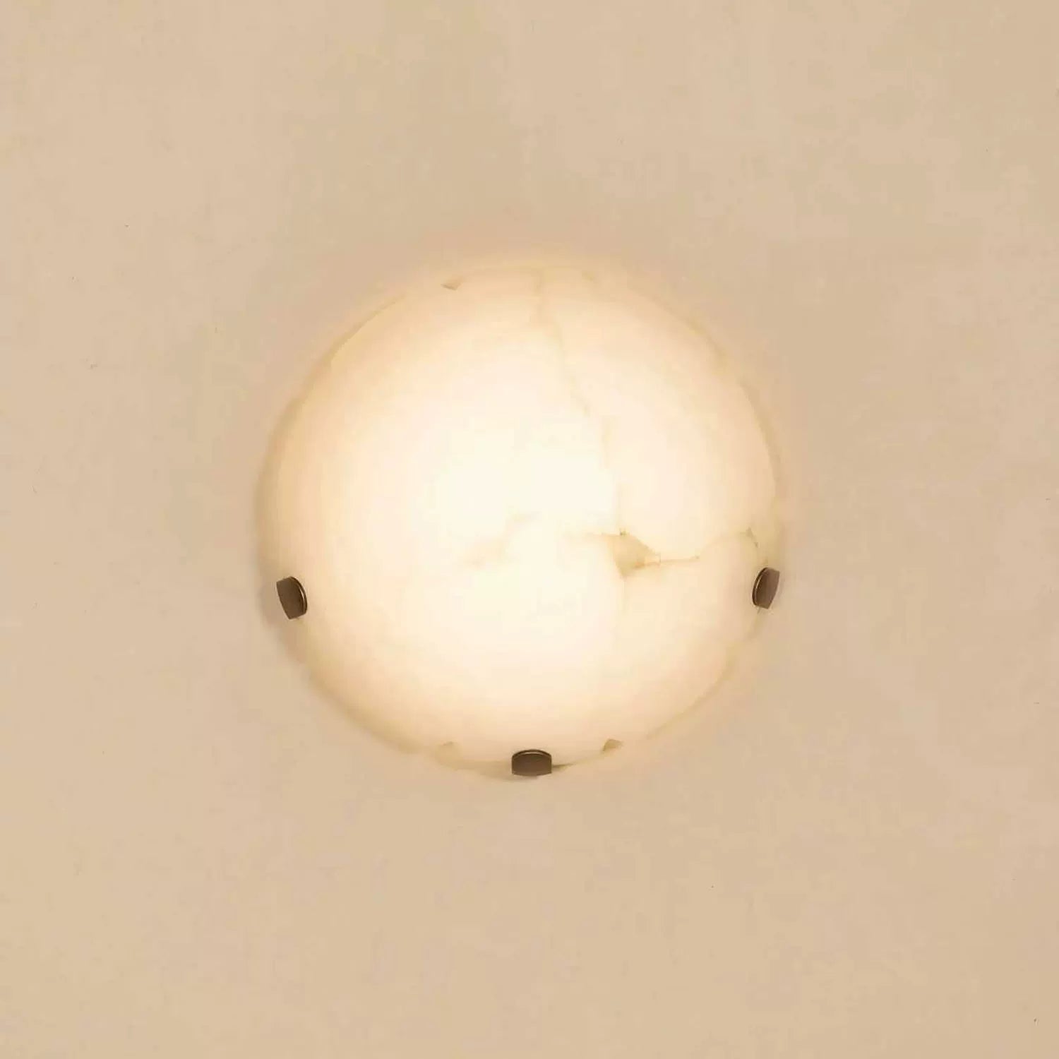Noema Alabaster Wall Light, Hardwired Wall Sconce, detail 6