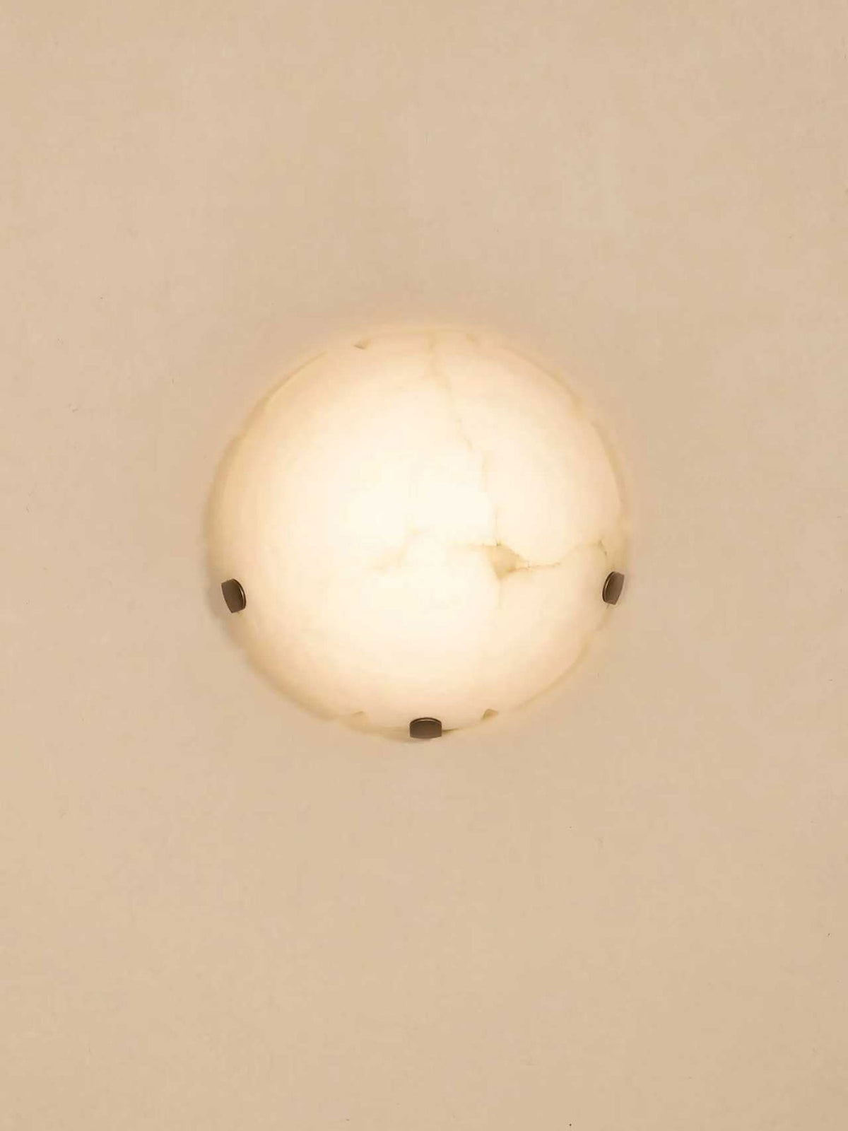 Noema Alabaster Wall Light, Hardwired Wall Sconce, detail 8