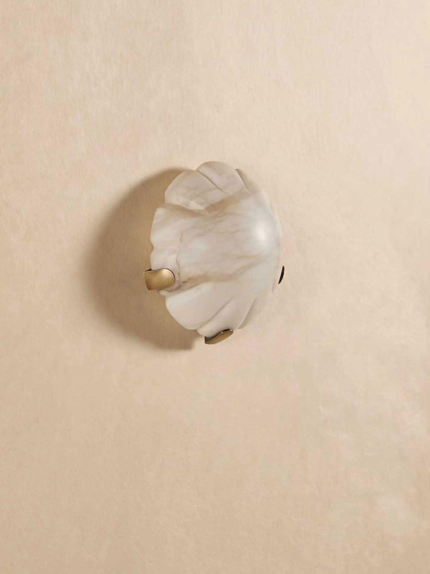 Noema Alabaster Wall Light, Hardwired Wall Sconce, detail 9