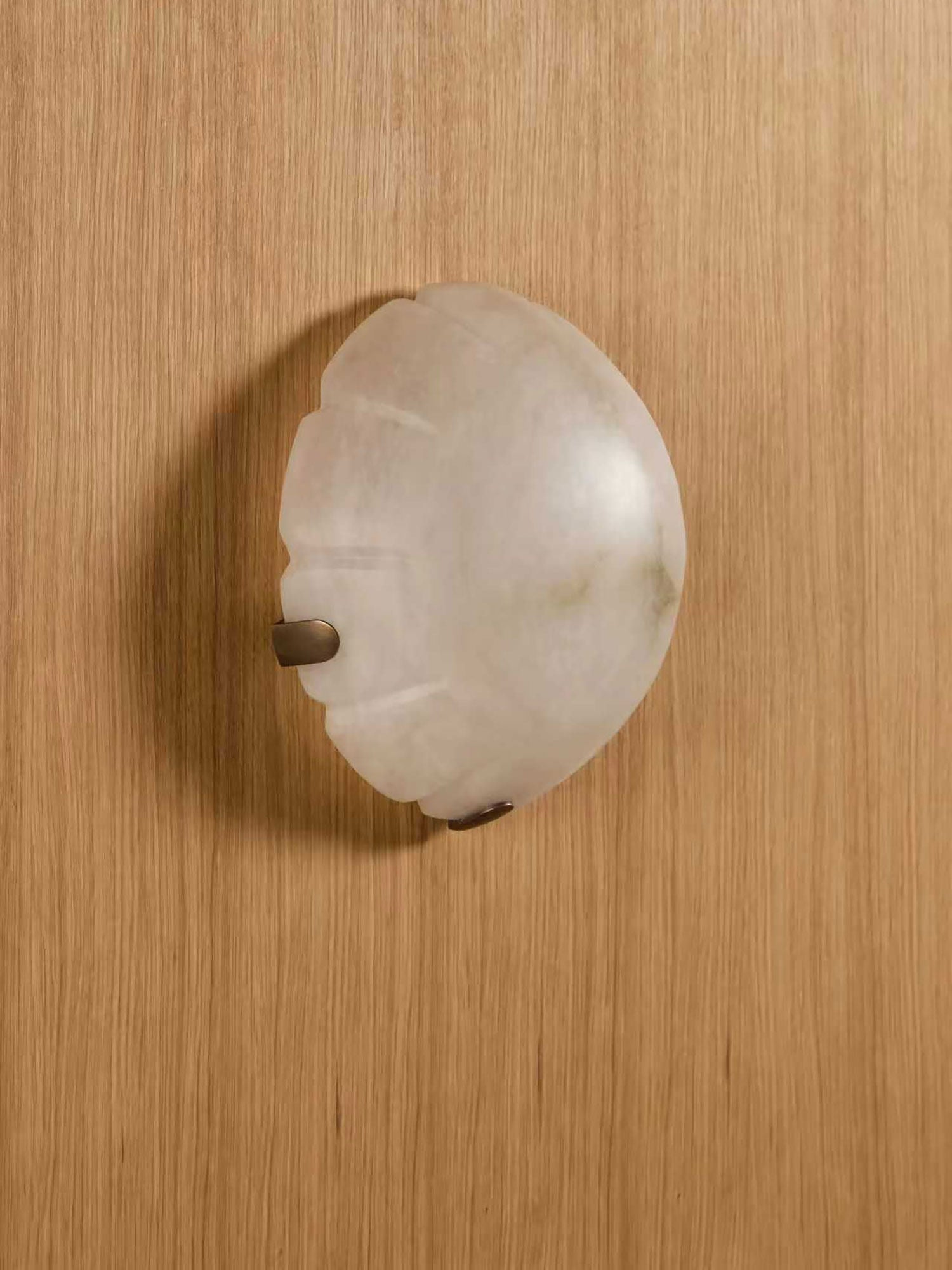 Noema Alabaster Wall Light, Hardwired Wall Sconce, detail 11