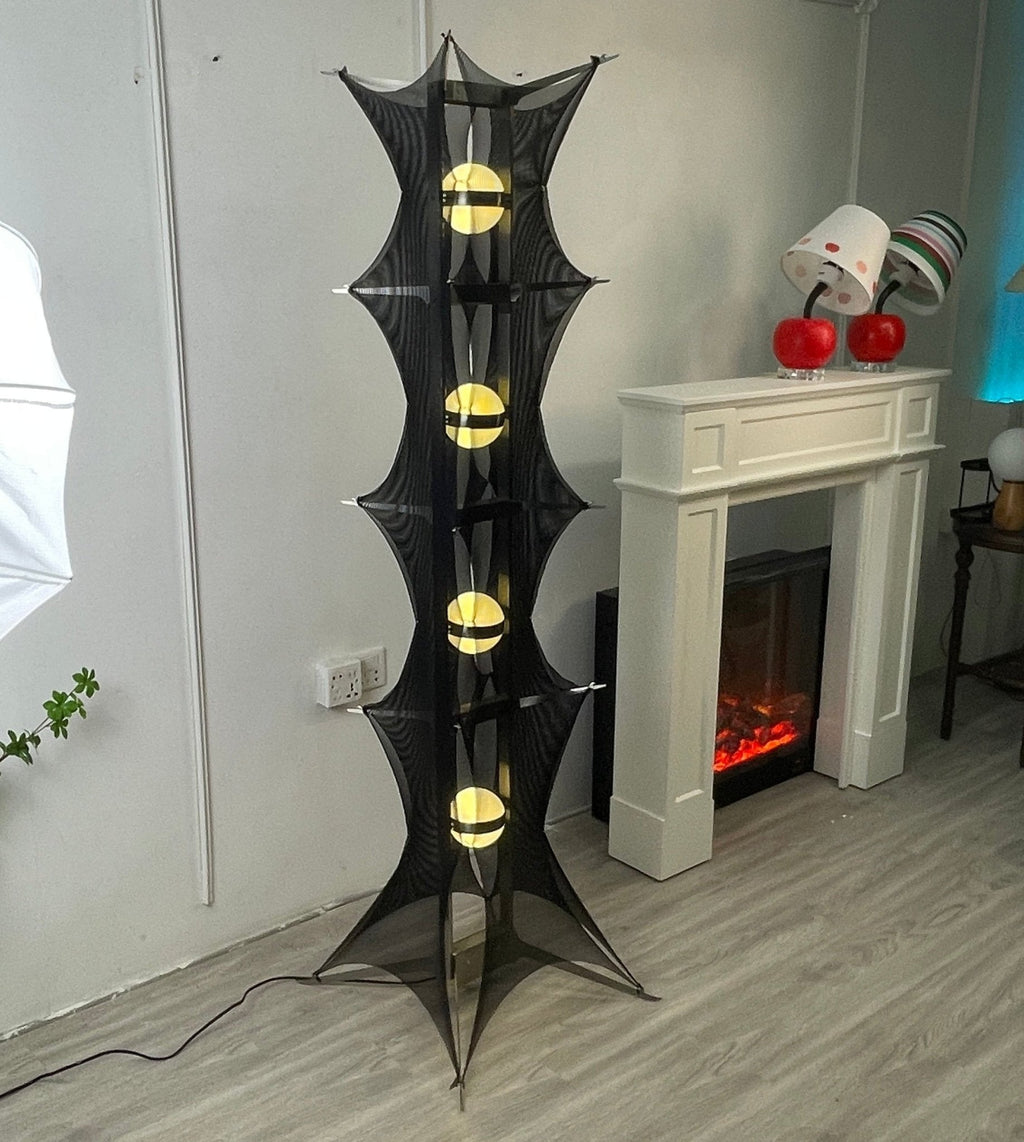 Noir Mesh Tower Floor Light, Floor Lamp, detail 11