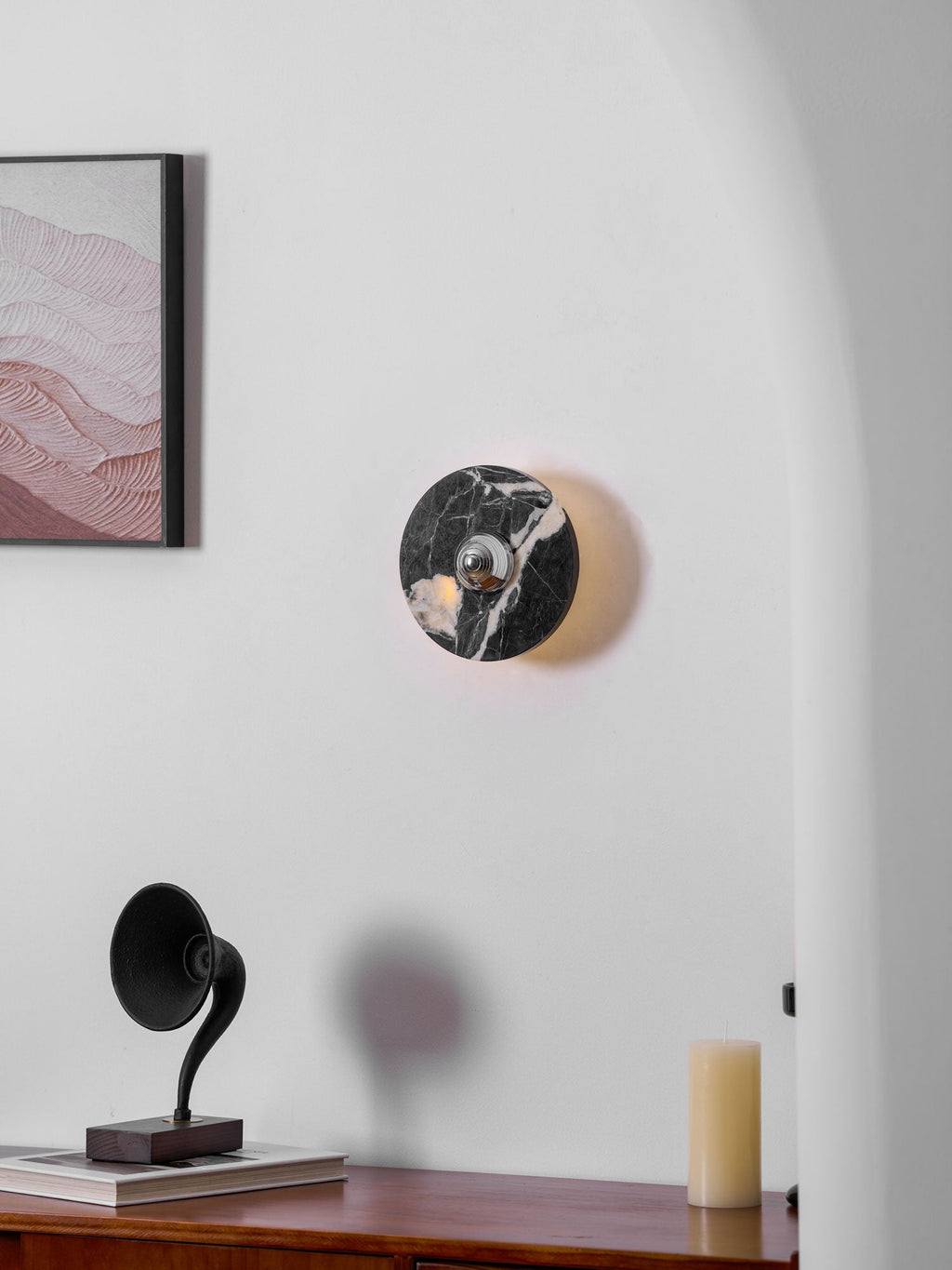 Noireon Wall Light, Hardwired Wall Sconce, detail 5