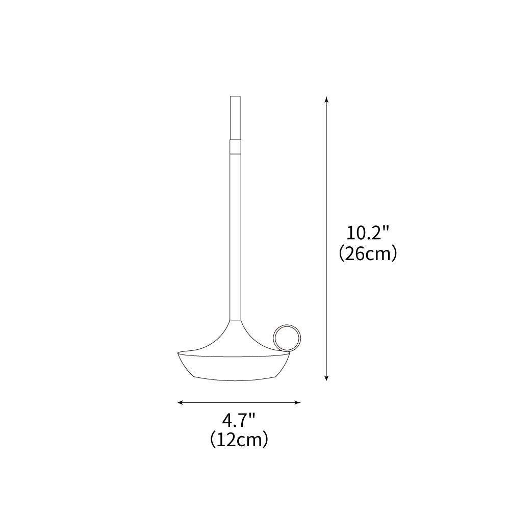 Nordic Candle Table Light 4.7", Bedside Table Lamp, detail 3