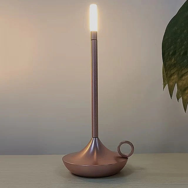 Nordic Candle Table Light 4.7", Bedside Table Lamp, detail 15