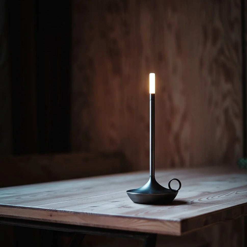 Nordic Candle Table Light 4.7", Bedside Table Lamp, detail 8