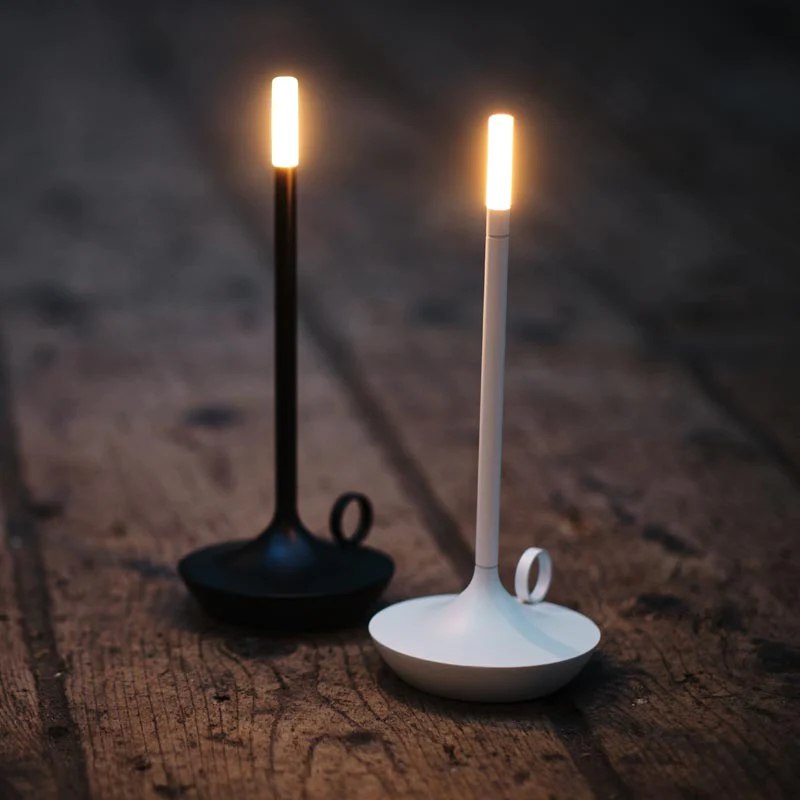 Nordic Candle Table Light 4.7", Bedside Table Lamp, detail 10