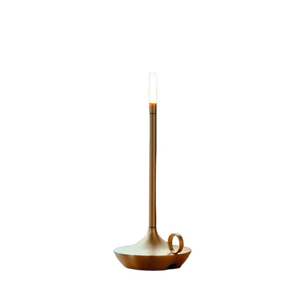 Nordic Candle Table Light 4.7", Bedside Table Lamp, Aluminum, D12 x H26cm