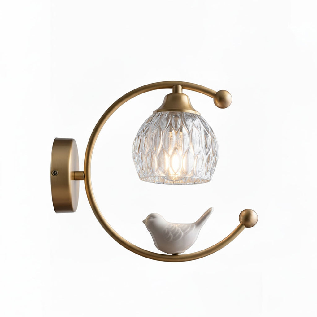Nuvia Bird Wall Light, Hardwired Wall Sconce, detail 11