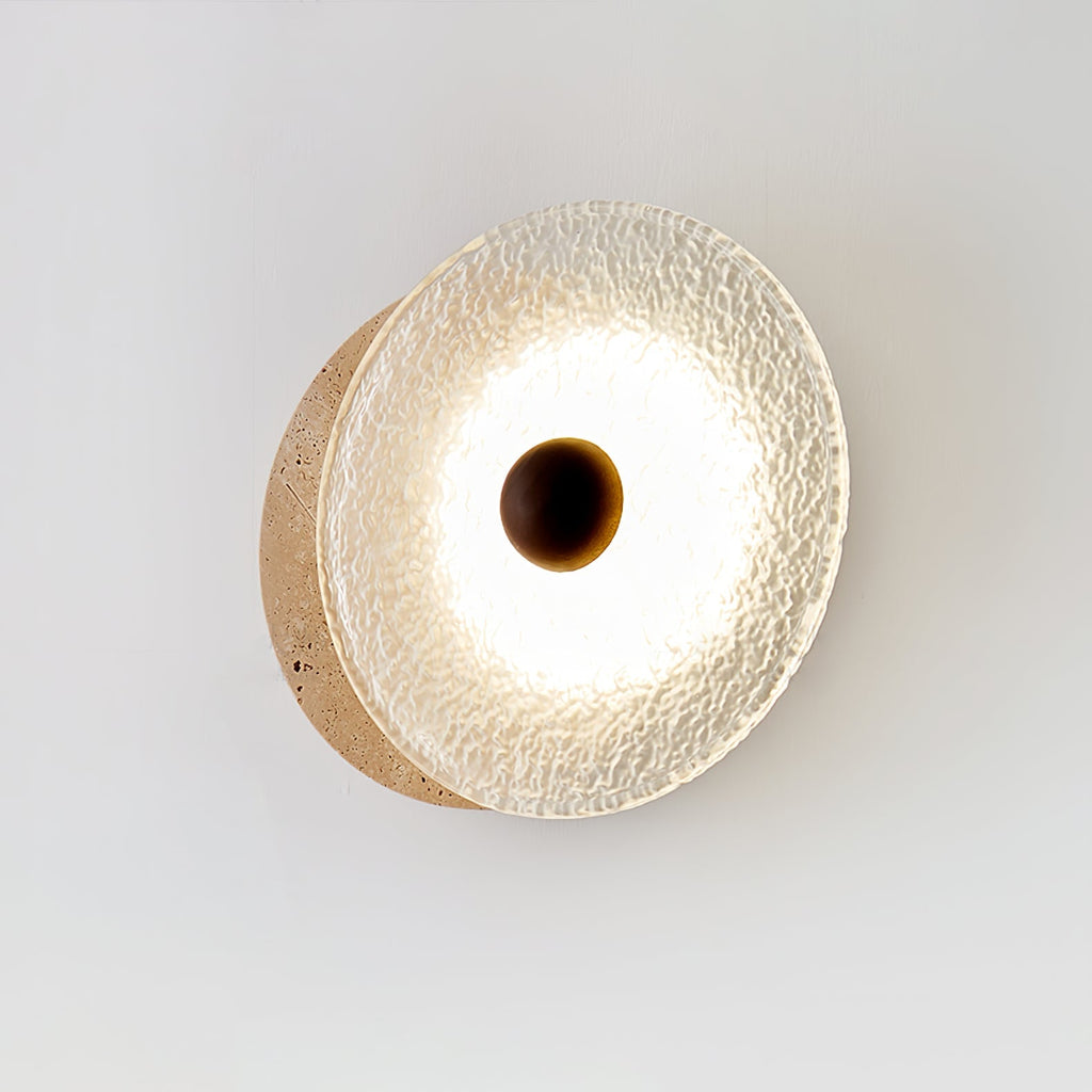 Aurora Travertine Wall Light, Hardwired Wall Sconce, detail 7