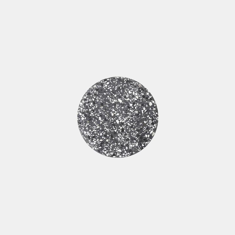 Terrazzo Wall Light, Hardwired Wall Sconce, Stone and Ceramic Aggregate, Dia 18cm x H 4.3cm