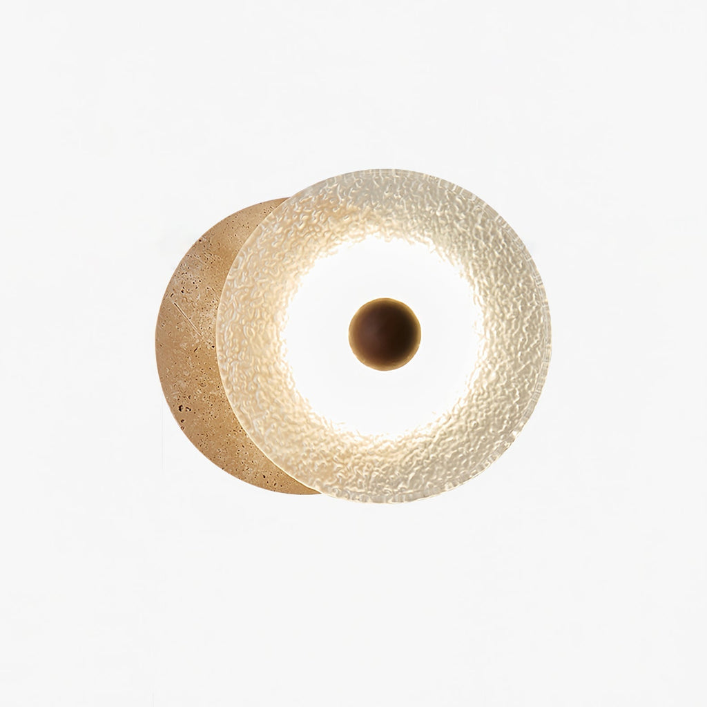 Aurora Travertine Wall Light, Hardwired Wall Sconce, detail 13