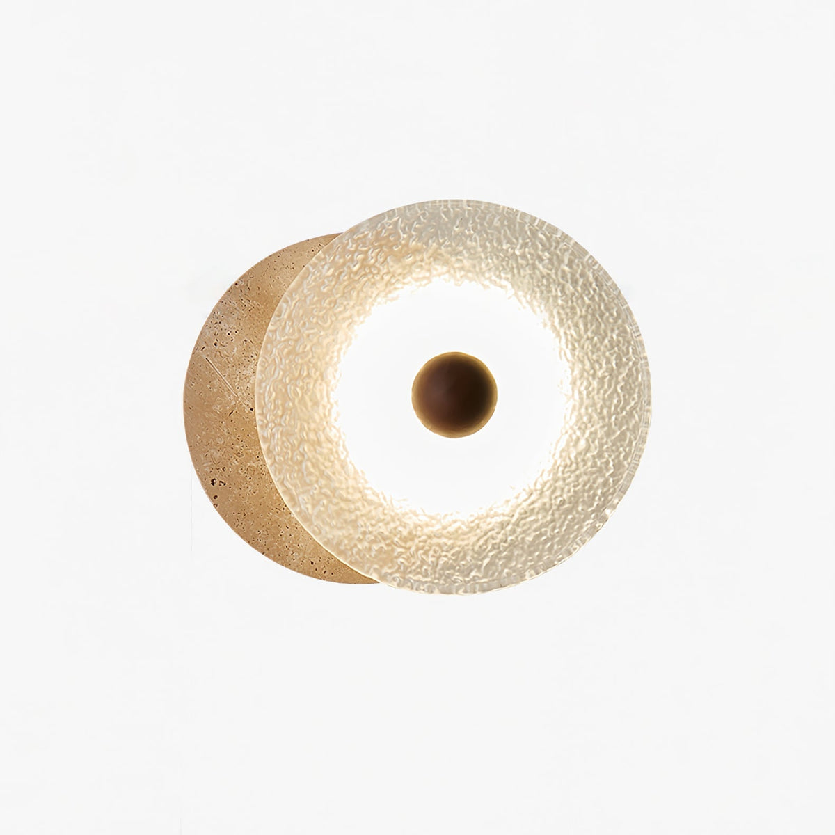 Aurora Travertine Wall Light, Hardwired Wall Sconce, detail 13