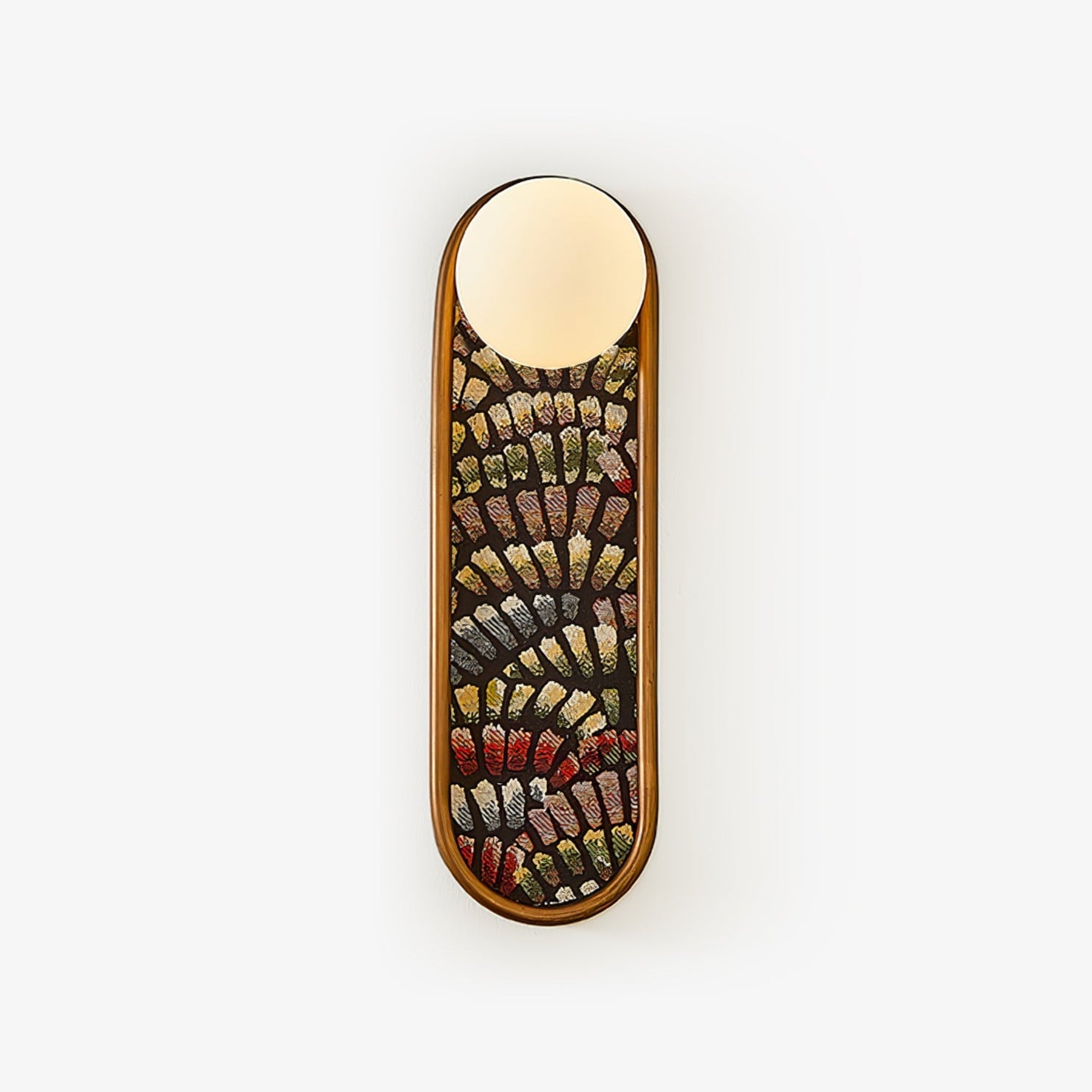 Mosaic Wall Light, Hardwired Wall Sconce, detail 2
