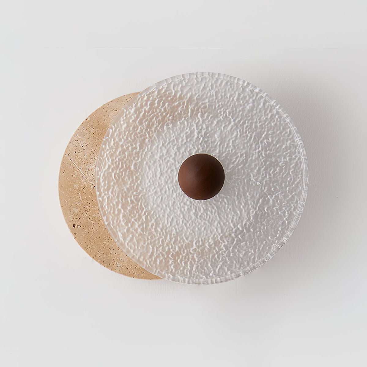 Aurora Travertine Wall Light, Hardwired Wall Sconce, detail 15