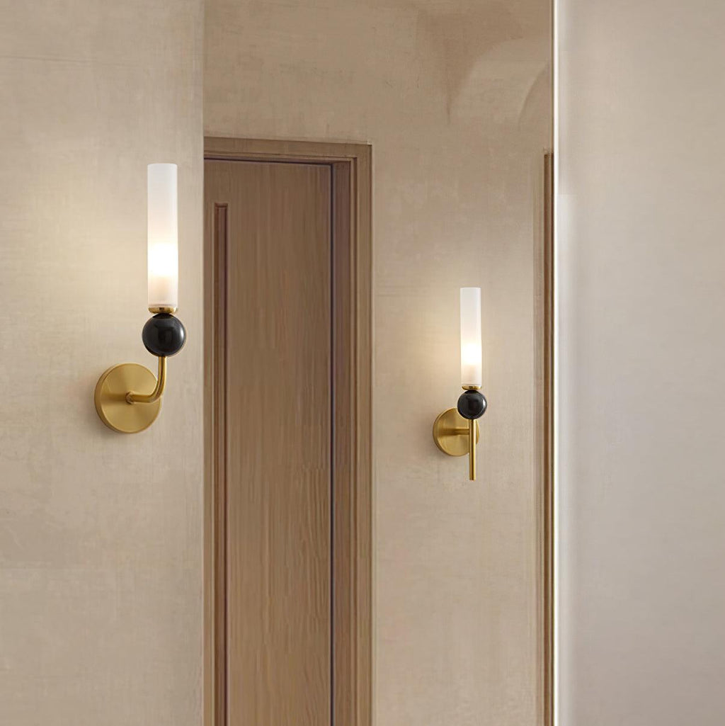 Marble Vertical Wall Light, Hardwired Wall Sconce, detail 12