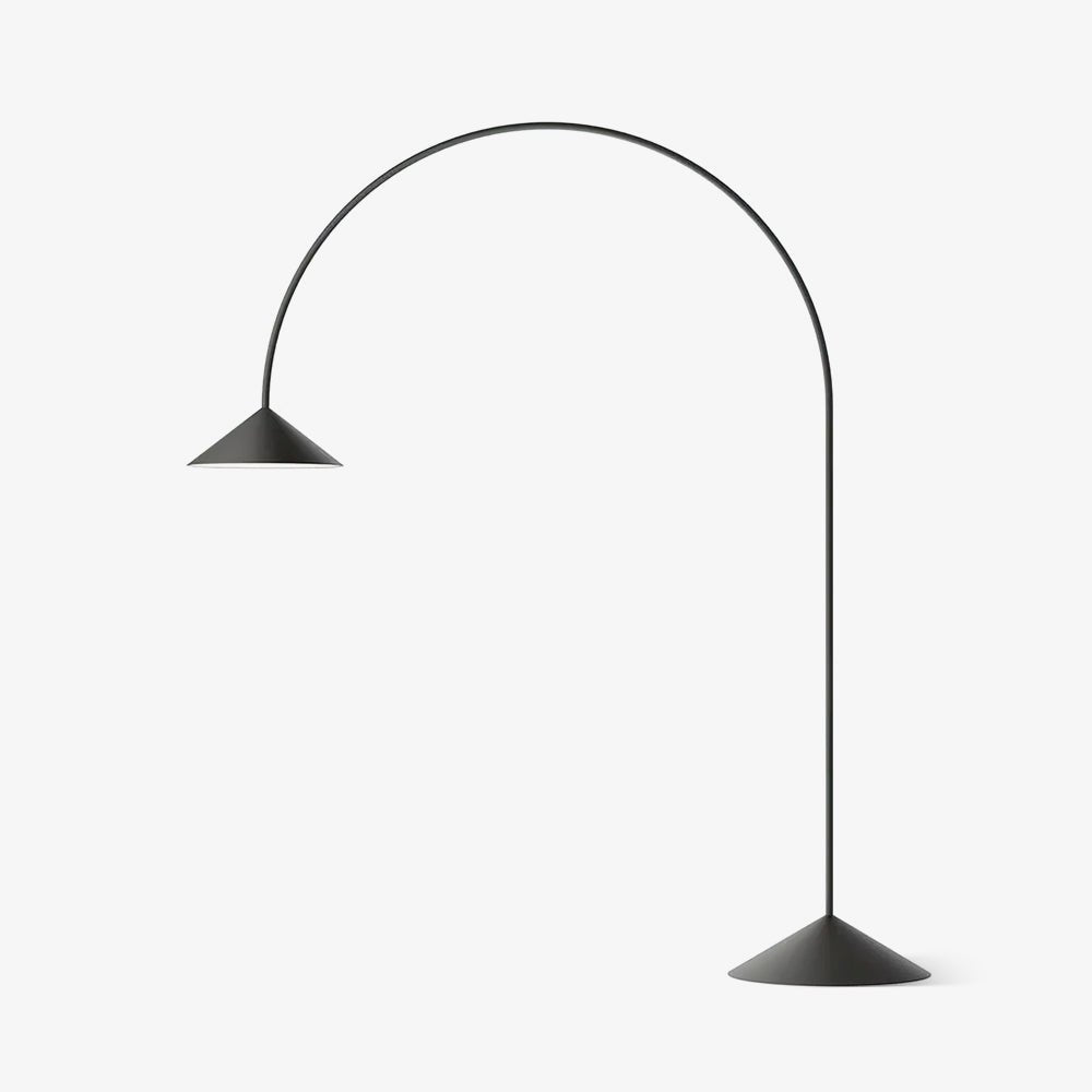 Arc Out Floor Light, Floor Lamp, Aluminum, L 83.1″ x H 95.3″