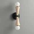 Obel Wall Light, Hardwired Wall Sconce, Yellow Travertine, Depth 14cm x H 44cm