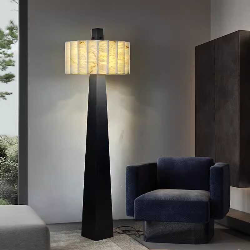 Obelisk Alabaster Floor Light, Floor Lamp, detail 3
