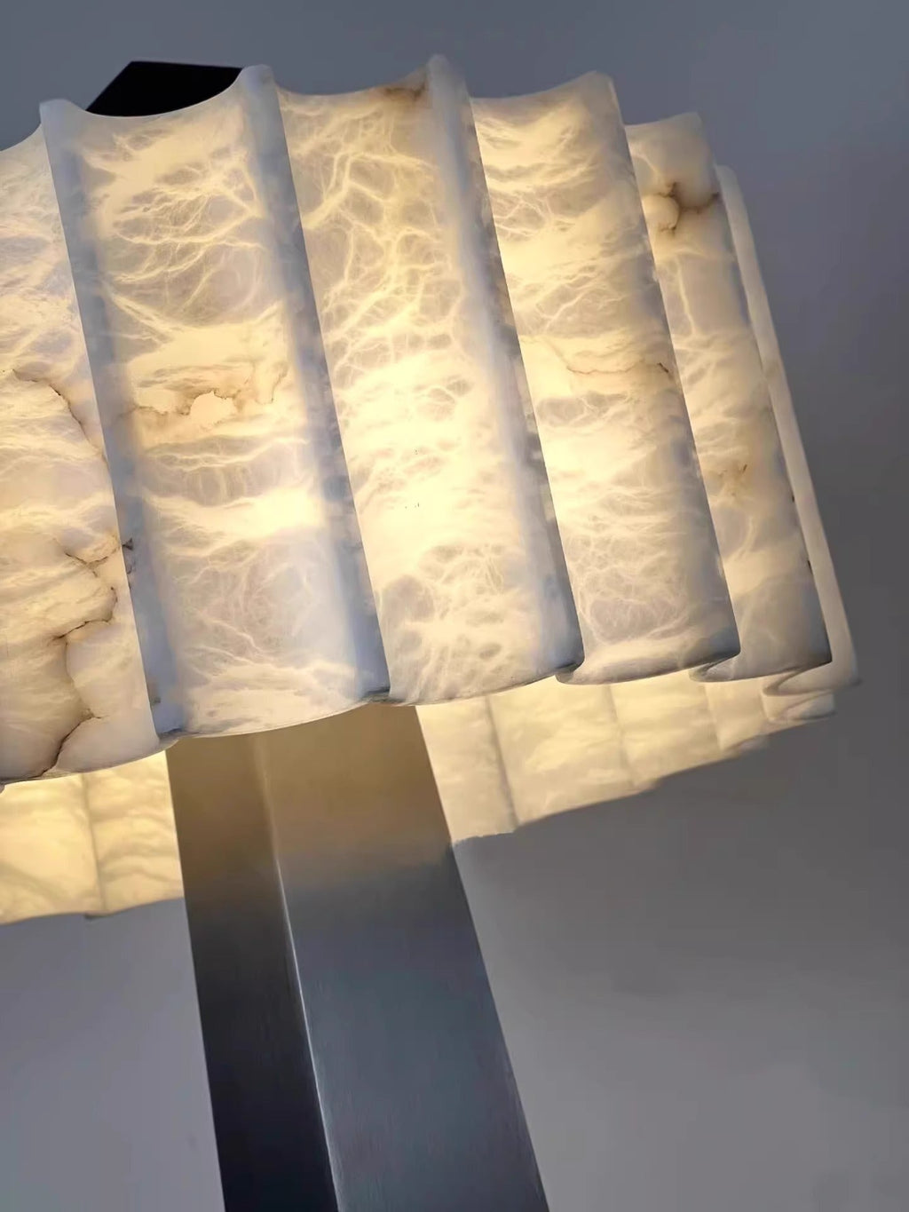 Obelisk Alabaster Floor Light, Floor Lamp, detail 5