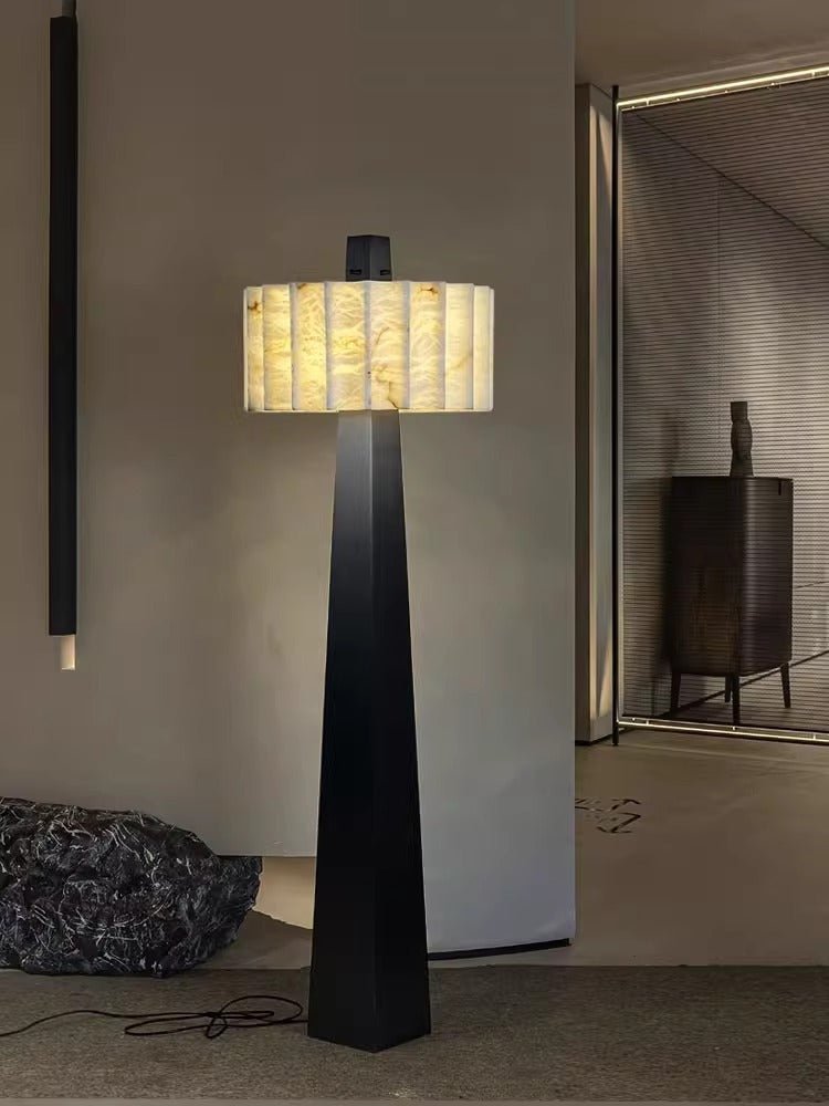 Obelisk Alabaster Floor Light, Floor Lamp, detail 6