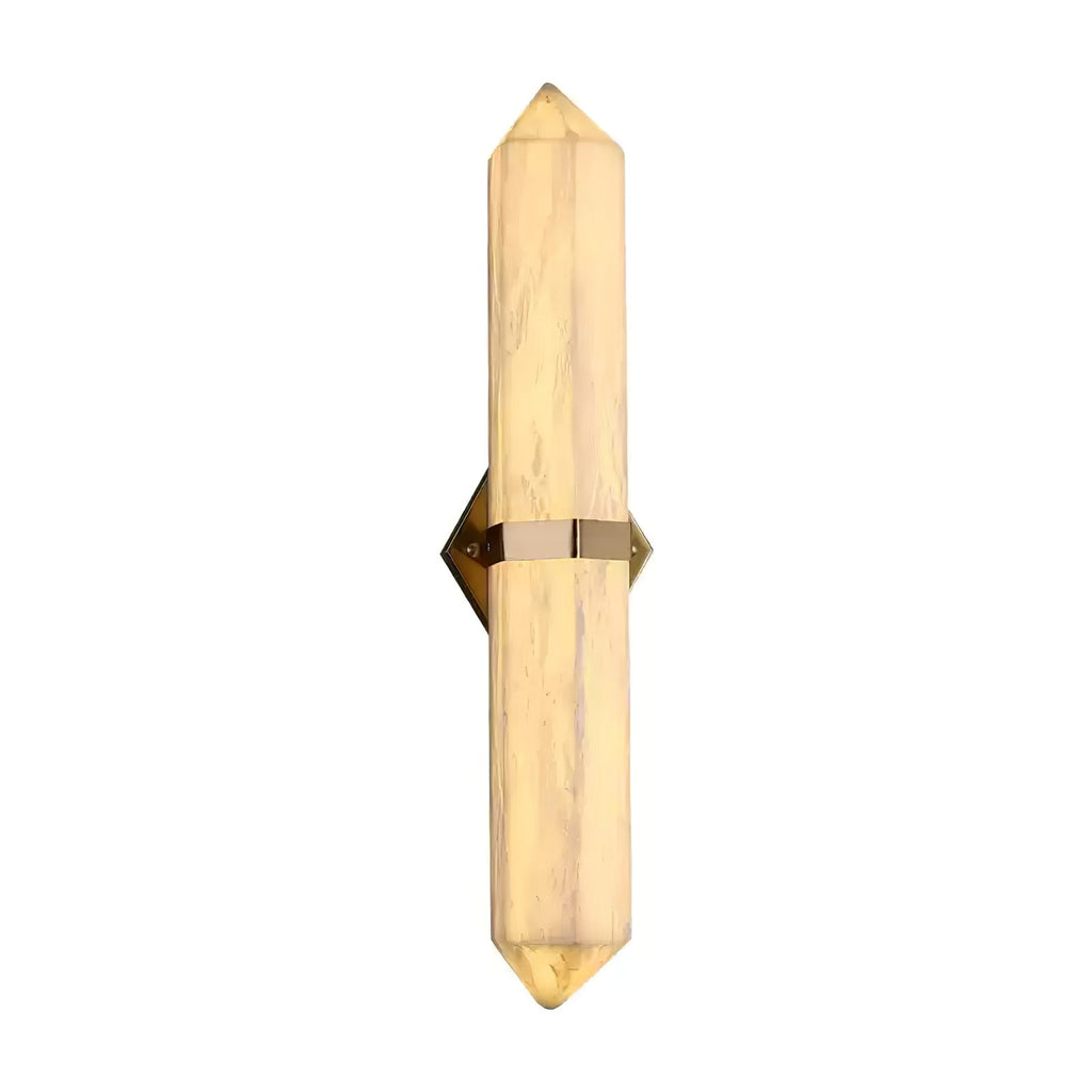 Alabaster Obelisk Wall Light, Hardwired Wall Sconce, detail 16