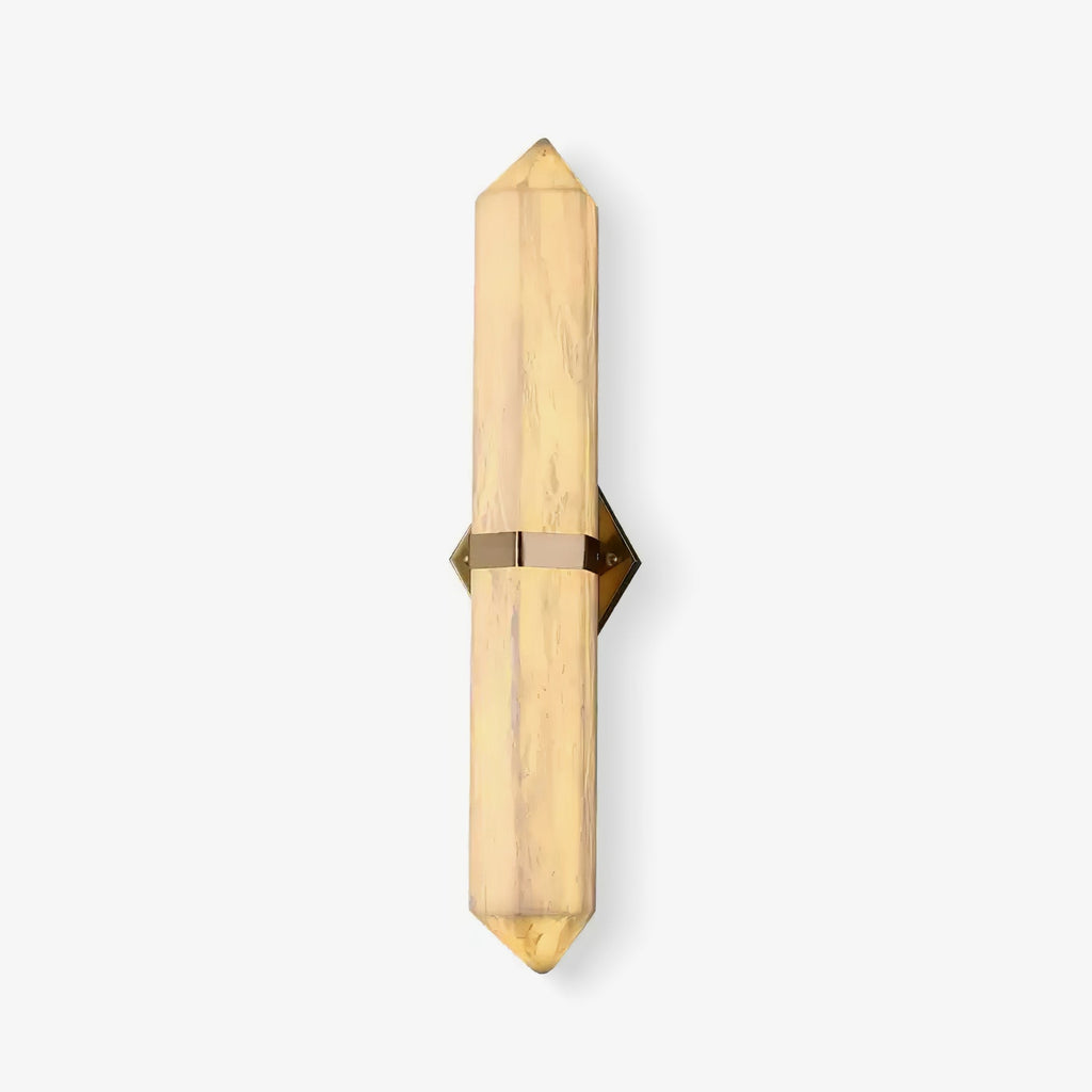 Alabaster Obelisk Wall Light, Hardwired Wall Sconce, detail 19