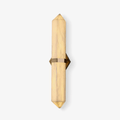 Alabaster Obelisk Wall Light, Hardwired Wall Sconce, Metal, Dia 8cm x H 50cm