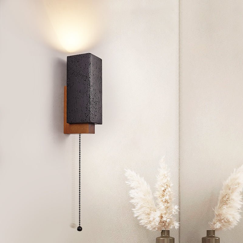 Obsidian Glow Wall Light, Hardwired Wall Sconce, detail 3