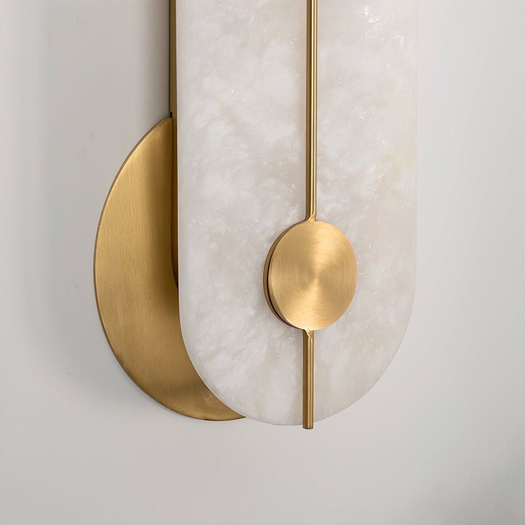 Obvara Alabaster Wall Light, Hardwired Wall Sconce, detail 11