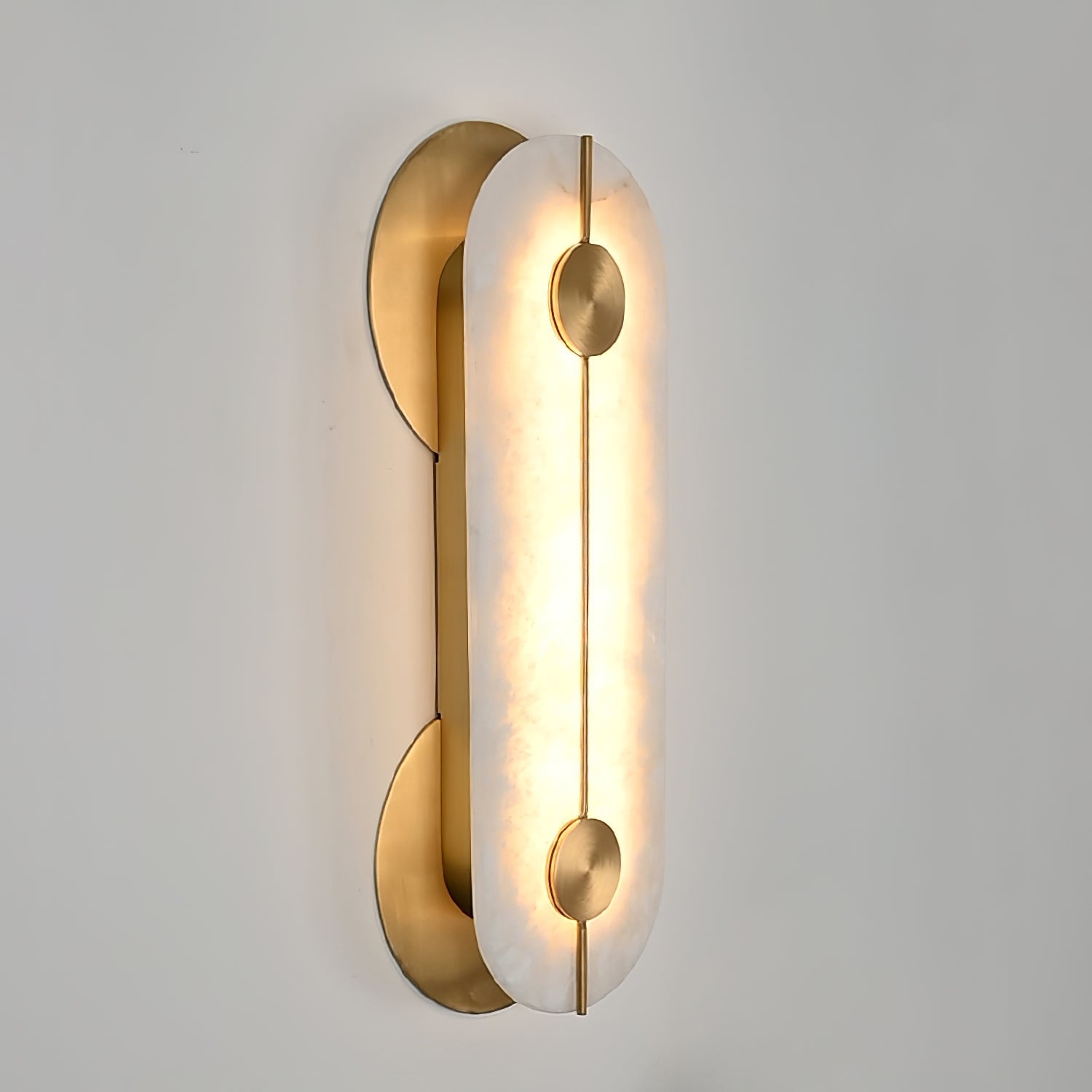 Obvara Alabaster Wall Light, Hardwired Wall Sconce, detail 4