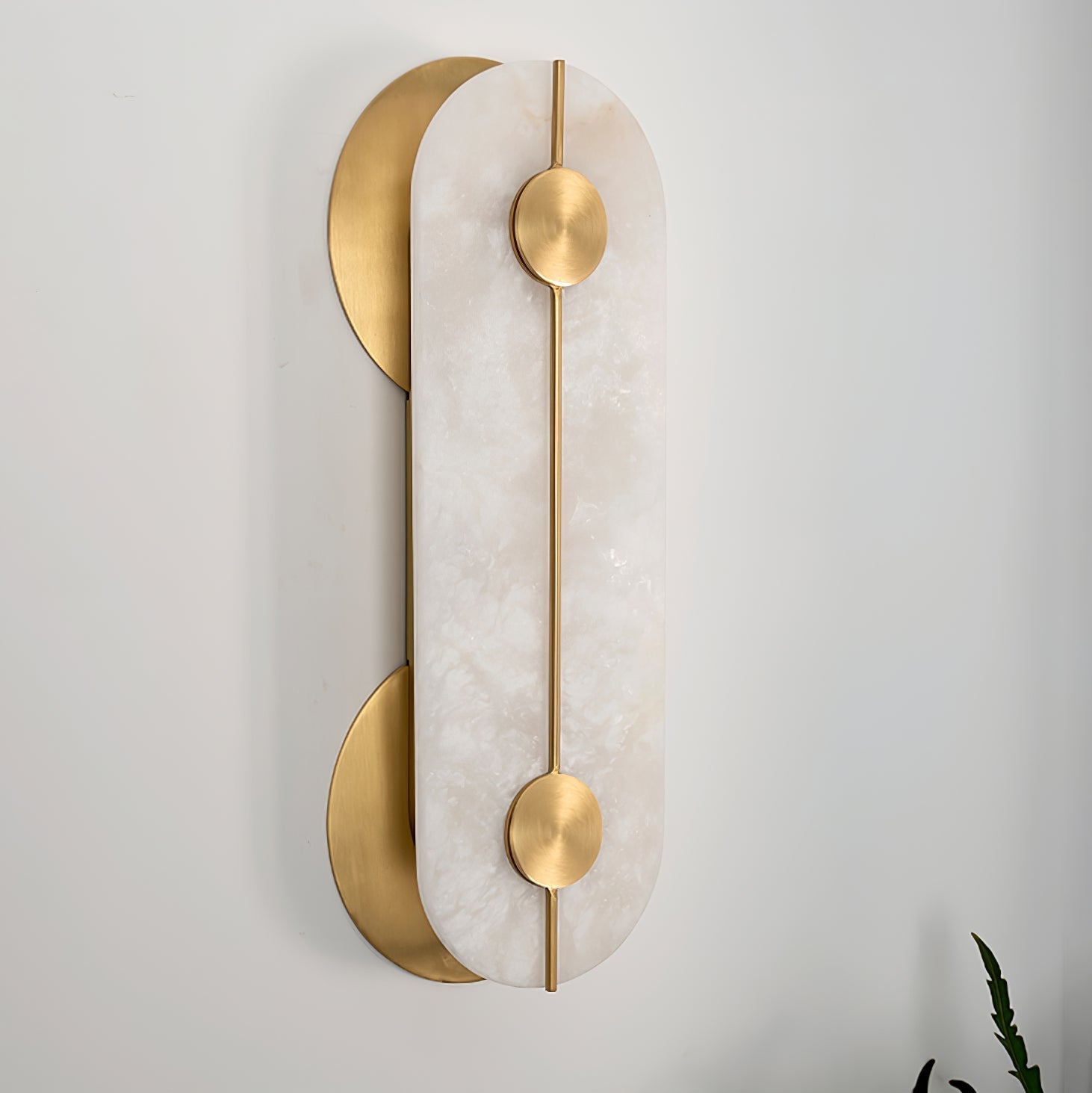 Obvara Alabaster Wall Light, Hardwired Wall Sconce, detail 5