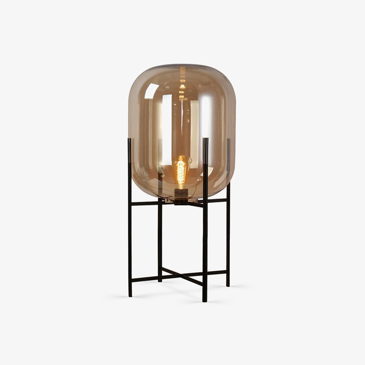 Oda Table Light, Bedside Table Lamp, Metal, ∅ 14.6″ x H 29.5″