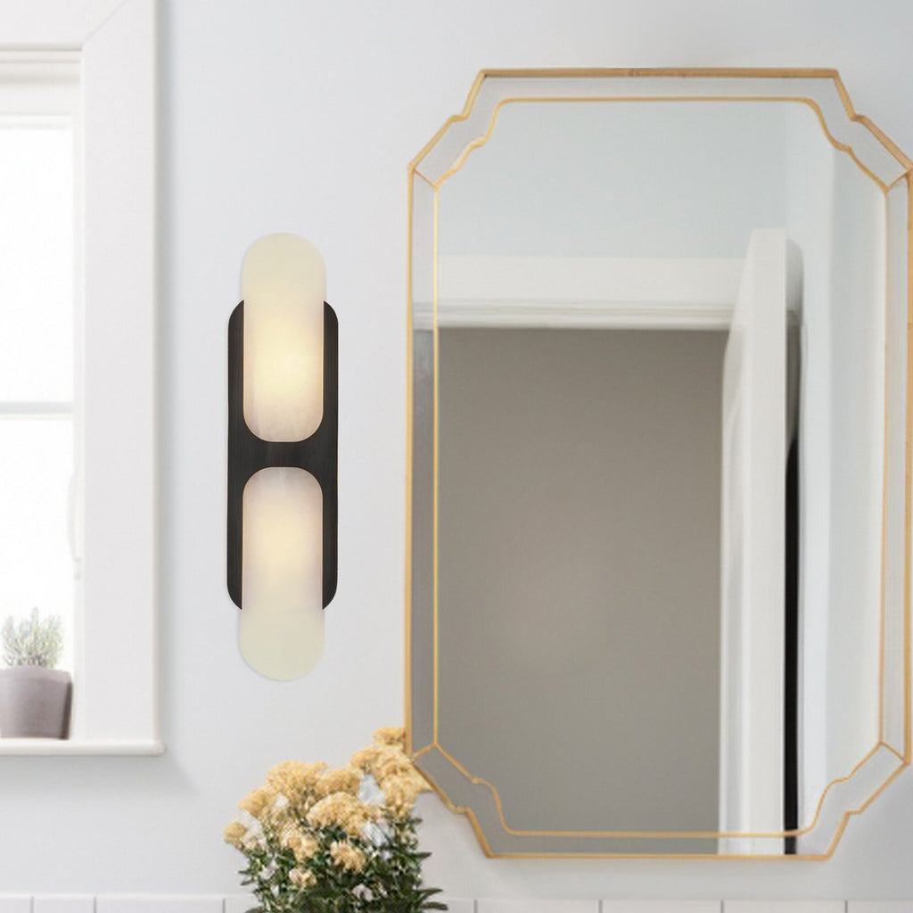 Odin Alabaster Wall Light - Wall Lamp, Hardwired Wall Sconce, detail 3