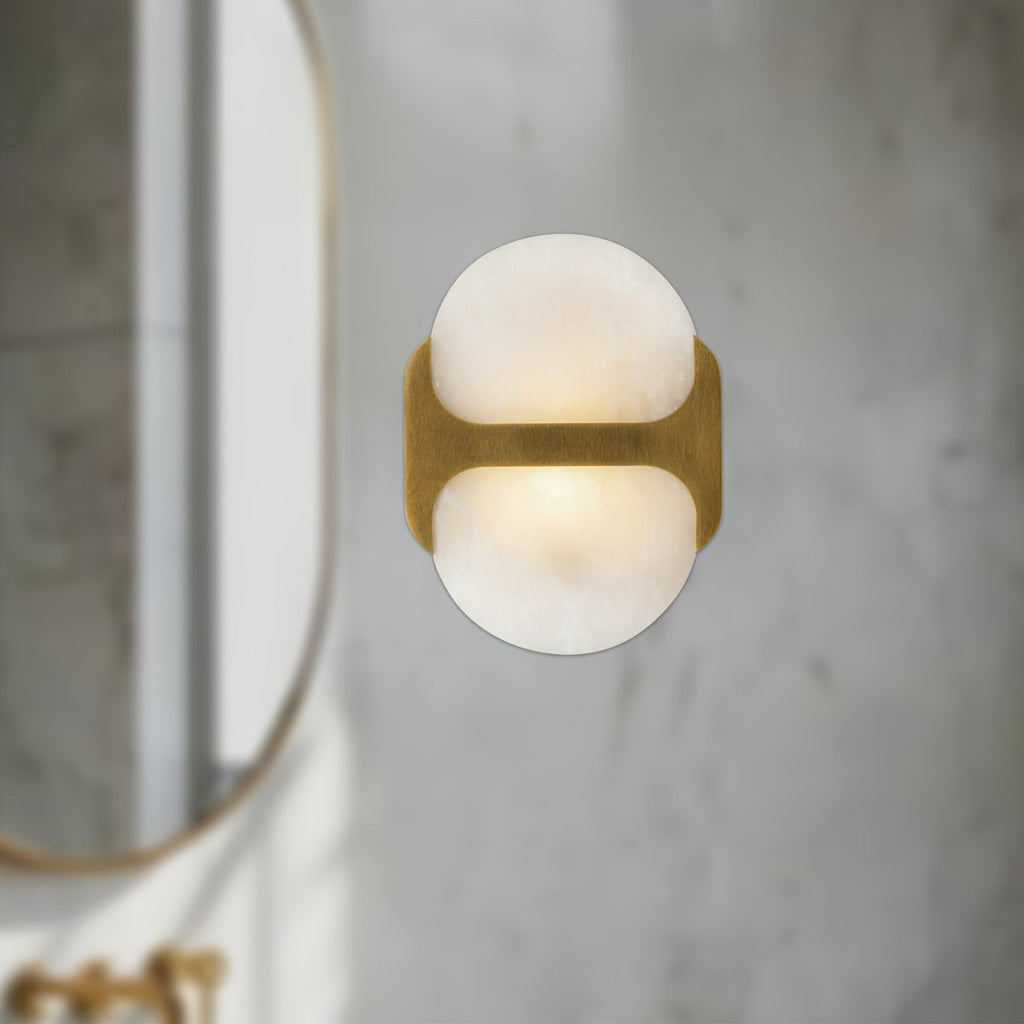 Odin Alabaster Wall Light - Wall Lamp, Hardwired Wall Sconce, detail 6