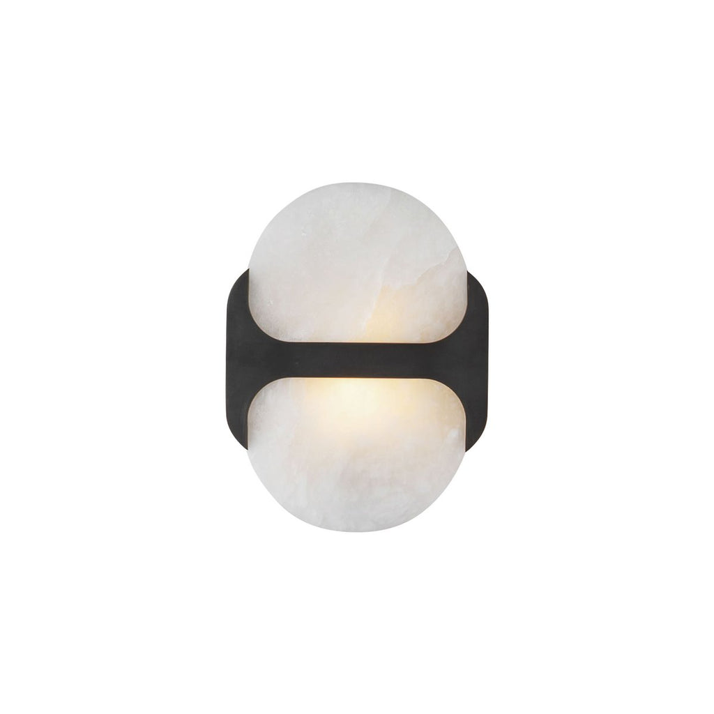 Odin Alabaster Wall Light - Dia 18cm x H 24cm Metal, Hardwired Wall Sconce, detail 22