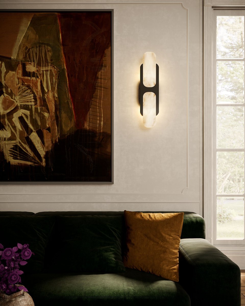 Odin Alabaster Wall Light - Wall Lamp, Hardwired Wall Sconce, detail 5